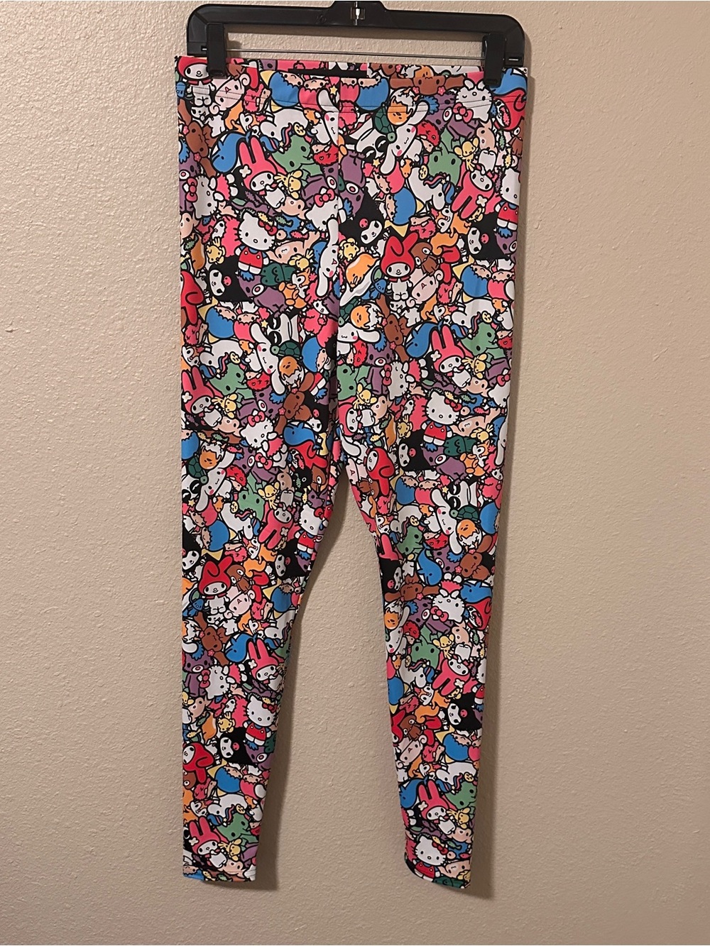BLACKMILK Sz L Leggings Sanrio All Stars High Waist Hello Kitty Chaos Collage